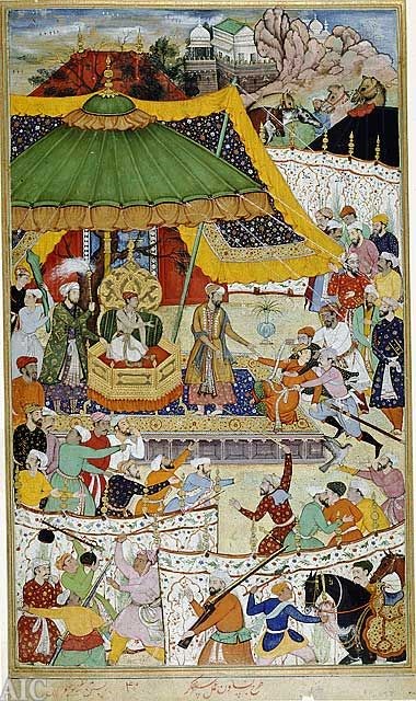 Indian-yellow-Mughal2 miniature