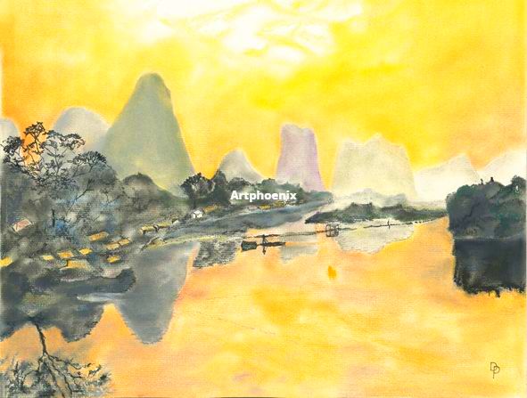 Dusk, Yangtze River 2024 print