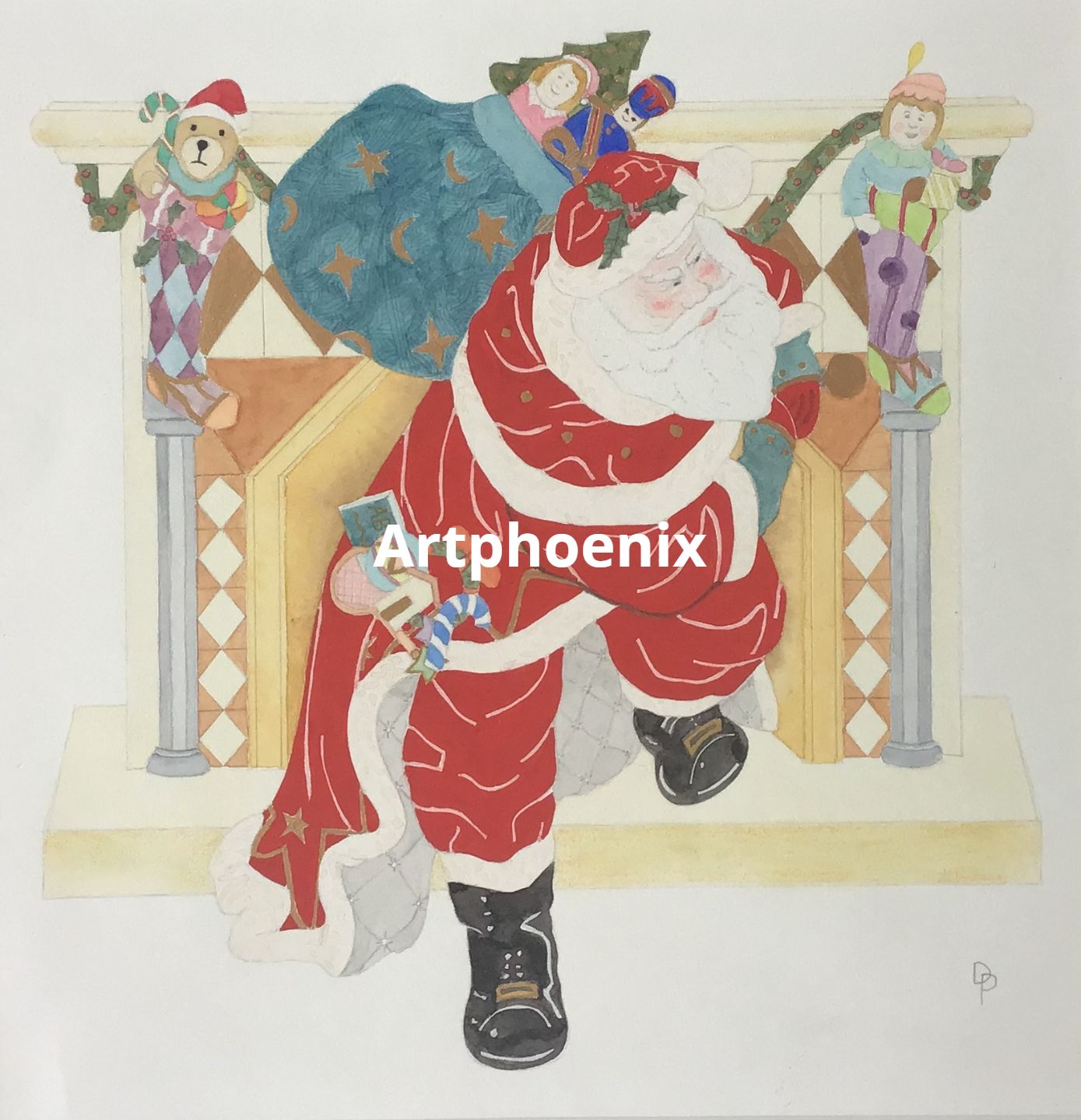 Father Christmas print